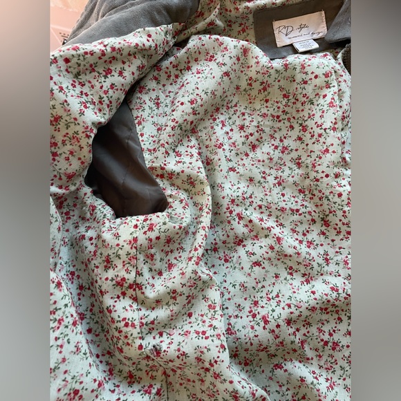 Suede-Like Bomber Jacket. Only worn a handful of times! - Picture 9 of 12